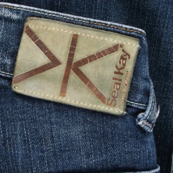 Seal Kay - Low Rise Straight Leg, Boot Cut Denim Jeans - 27 / Made in Italy - Picture 2 of 3